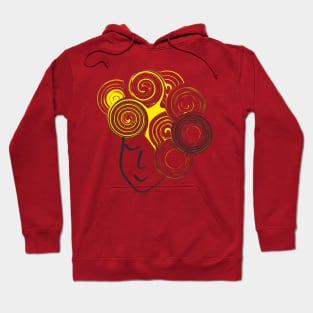 Curly haired girl Hoodie